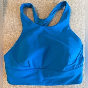 lululemon athletica Wunder Train Long Line High Neck Poolside Sports Bra 8